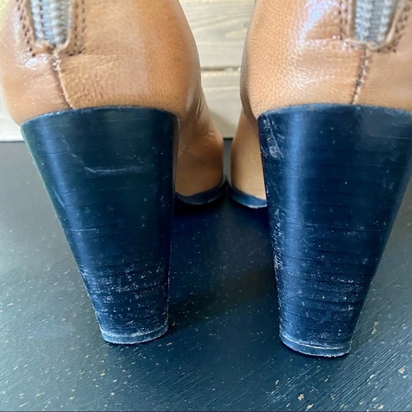 Sketchers by Michelle K Laser Cut Heeled Leather Boots Size 7.5 🥳Host Pick! 🥳 - Picture 6 of 13